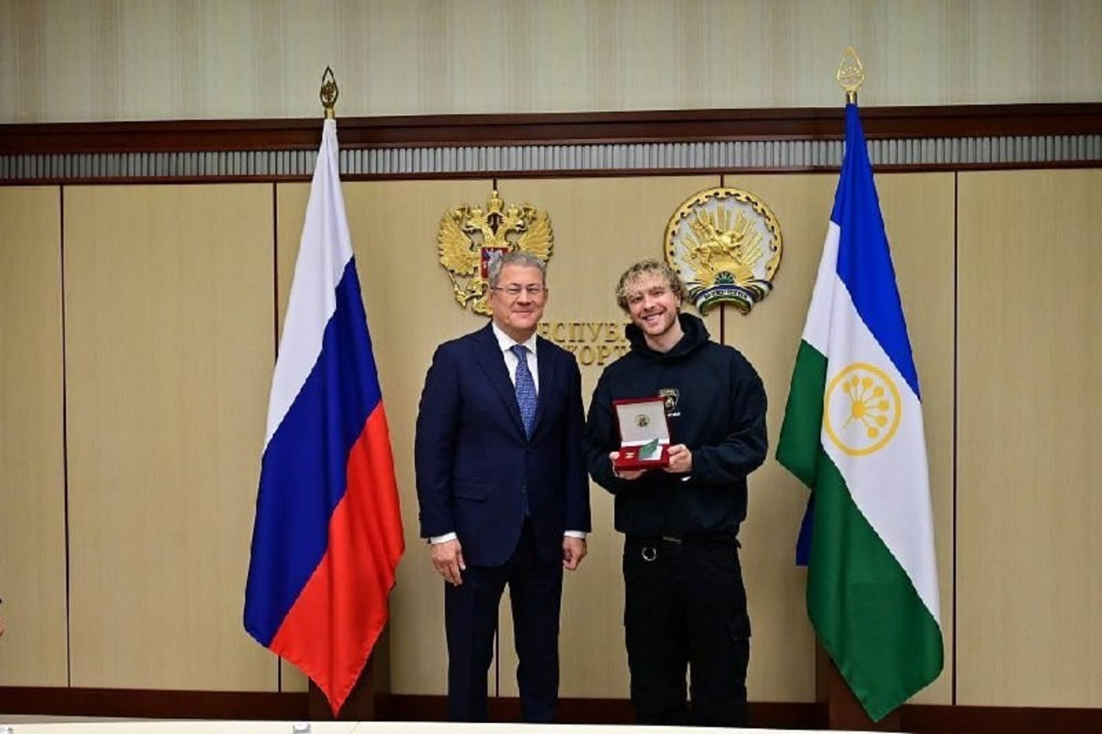 Радий Хабиров Егор Крида пушкăрт мулаххайне парнеленĕ