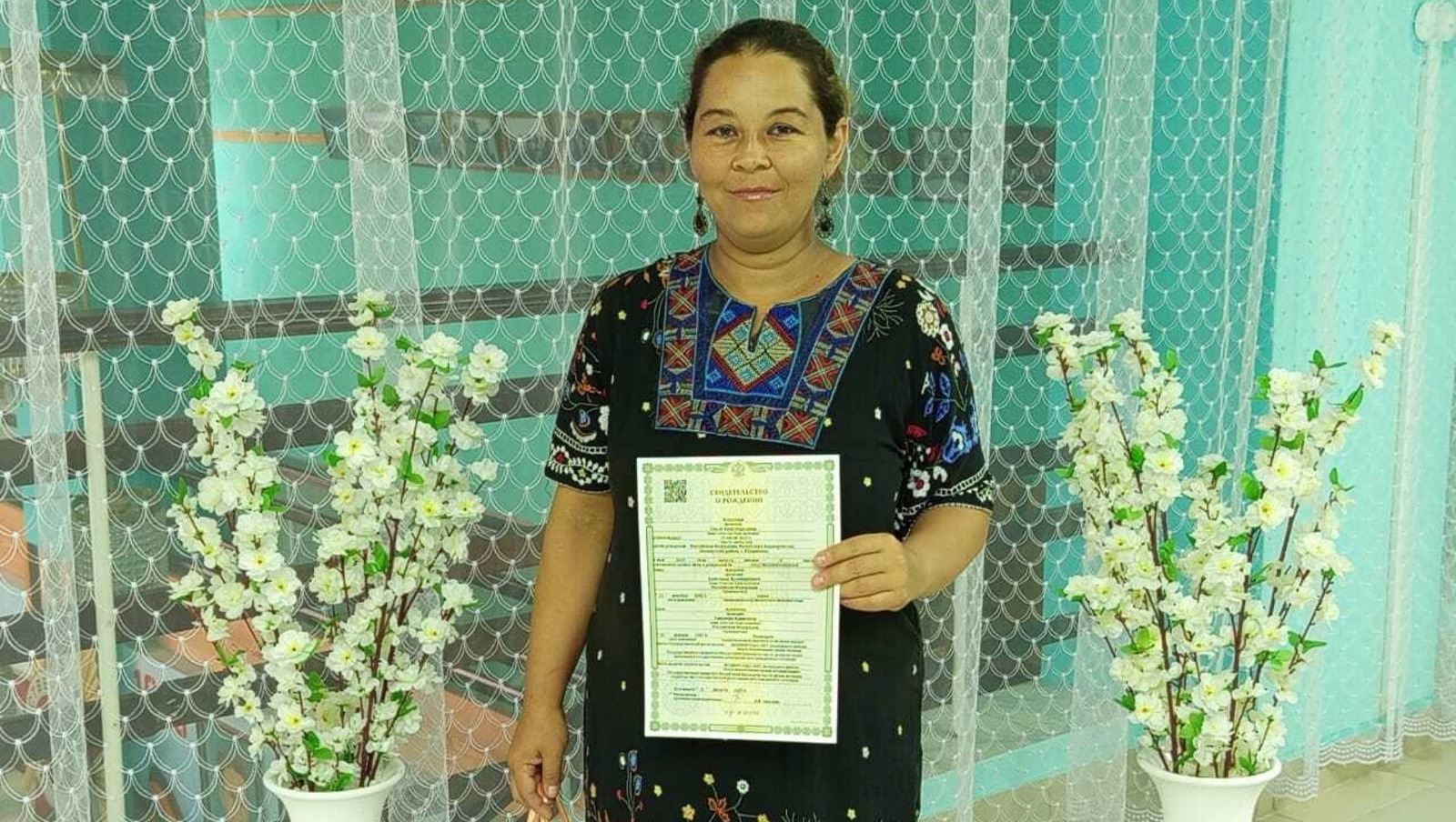 Пушкӑртстанра Алхатовсен нумай ачаллӑ ҫемйинче 13-мӗш ача ҫуралнӑ