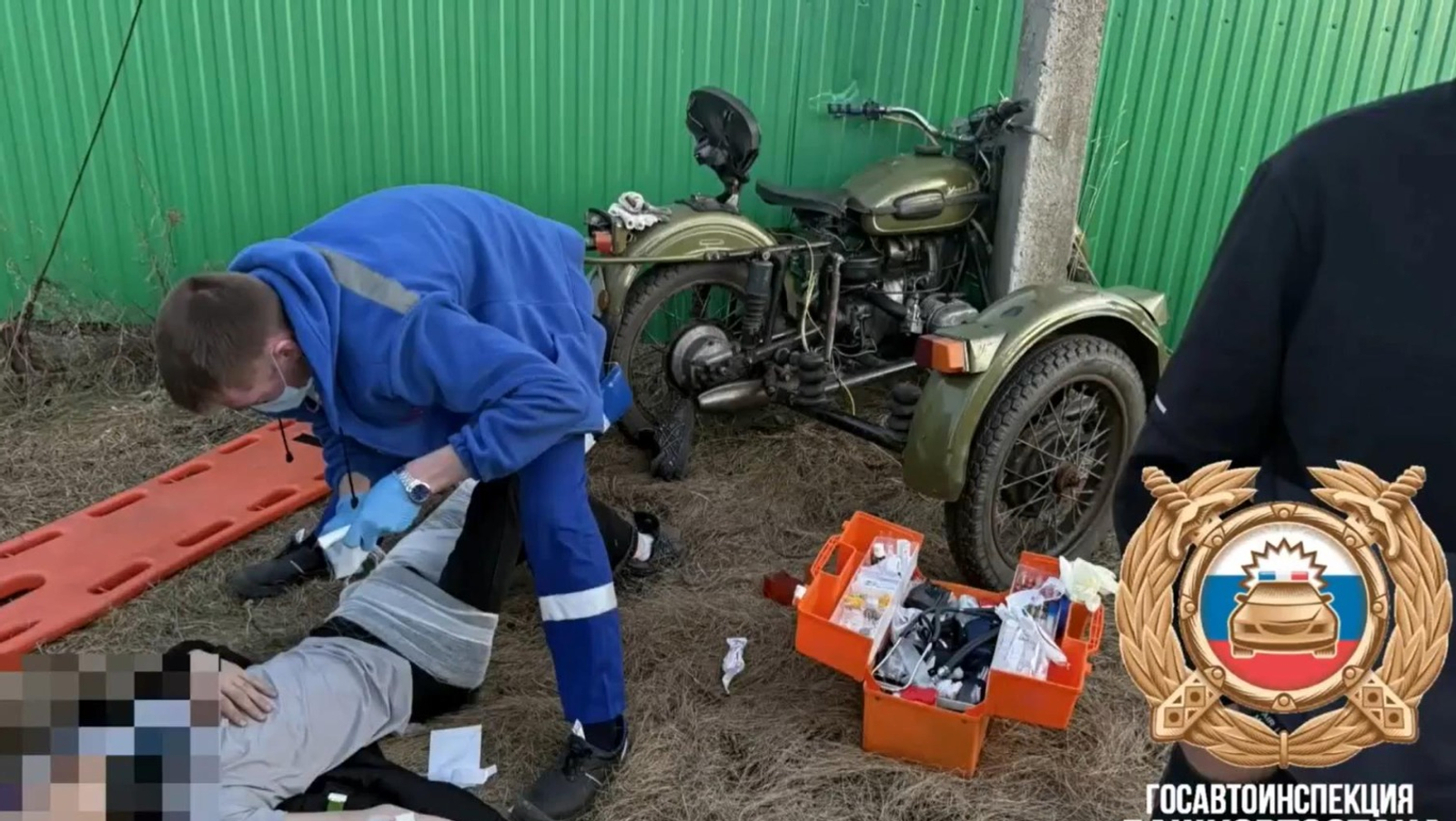 Çамрăк мотоциклист юпана пырса çапăннă